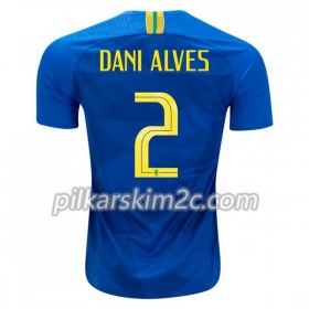 Koszulka Brazylia Dani Alves 2 Precz Mistrzostwa Świata 2018 - Koszulki Piłkarskie